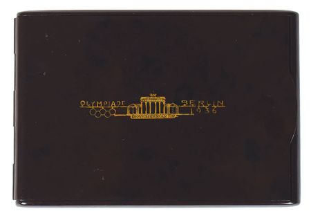 Lot #3087  Berlin 1936 Summer Olympics Souvenir Cigarette Case - Image 1