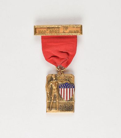 Lot #3057  Amsterdam 1928 Summer Olympics US Track and Field Harvard Trials Badge - Image 1