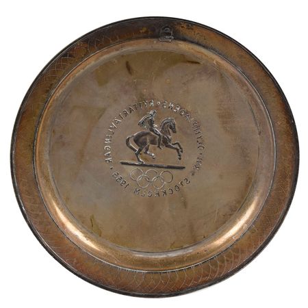 Lot #3113  Stockholm 1956 Summer Olympics Metal Plate and Ticket - Image 2
