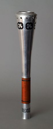 Lot #3139  Mexico City 1968 Summer Olympics ?Aluminum Silver-Colored? Torch - Image 1