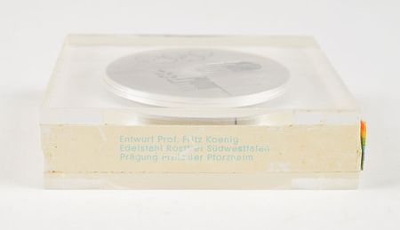 Lot #3144  Munich 1972 Summer Olympics Steel Participation Medal - Image 3