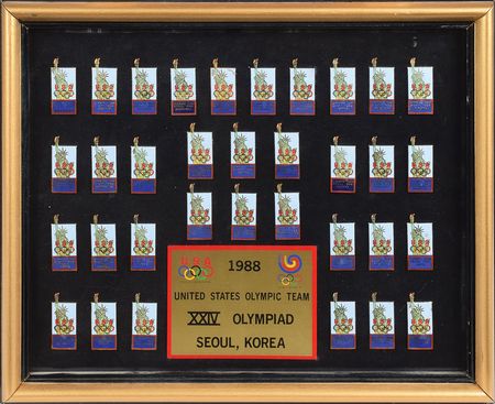Lot #3212  Seoul 1988, Atlanta 1996, Nagano 1998 Olympics Set of (3) Team USA Framed Pin Displays - Image 3