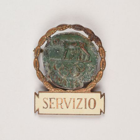 Lot #3129  Rome 1960 Summer Olympics Pair of Badges - Image 1