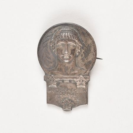 Lot #3209  Stockholm 1912 and 1956 Summer Olympics Badges - Image 2