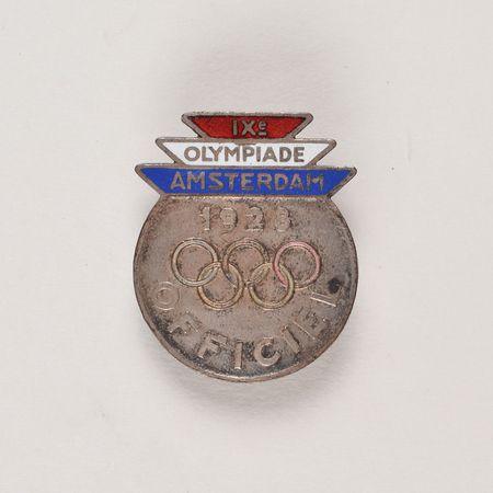 Lot #3058  Amsterdam 1928 Summer Olympics Pair of Badges - Image 1