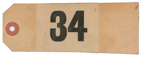 Lot #3037  London 1908 Summer Olympics: Alton Roy Welton's Pair of Competitor's Numbers and Tag - Image 2