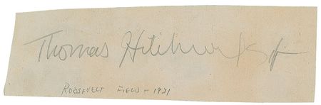 Lot #3227 Thomas Hitchcock, Jr. Signature - Image 1