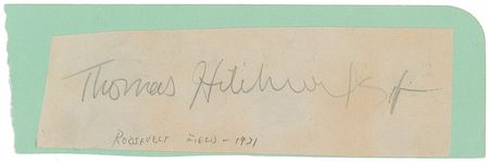 Lot #3227 Thomas Hitchcock, Jr. Signature - Image 2