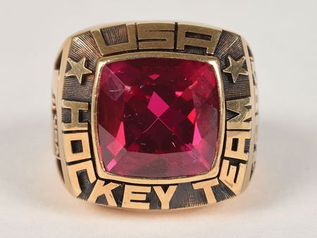 Lot #3159  1984 Team USA Hockey Canada Cup Ring - Image 1
