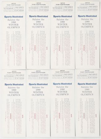 Lot #3153  Lake Placid 1980 Winter Olympics Collection of (26) Unused Tickets - Image 2