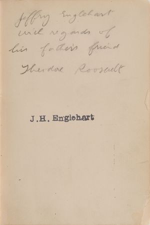 Lot #212 Theodore Roosevelt Book - Image 1