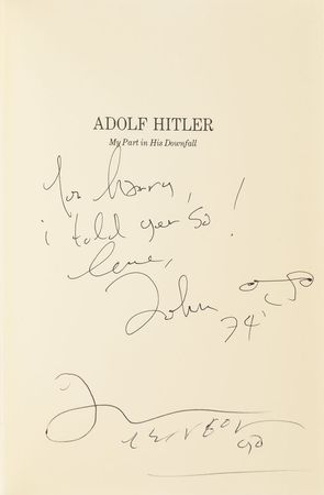 Lot #434 Beatles: John Lennon: Lennon's gift to his 'Lost Weekend' accomplice, Harry Nilsson - Image 1