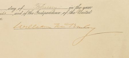 Lot #210 William McKinley Signed Document - Image 2