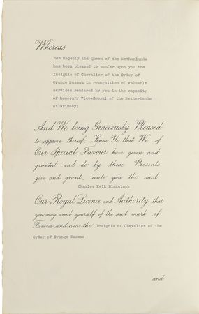Lot #386 King George VI Signed Document - Image 2
