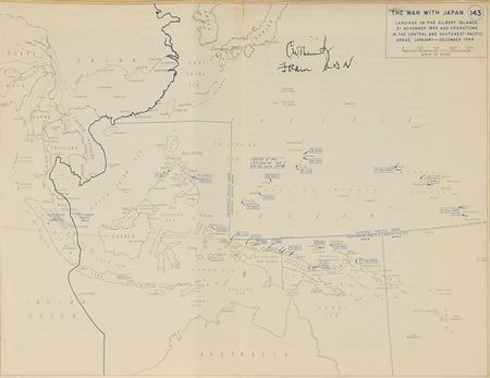 Lot #126 Chester Nimitz Map