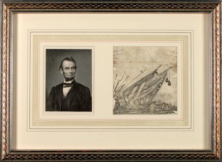 Lot #196 Abraham Lincoln: Signing in the month of an unsuccessful assassination attempt - Image 2