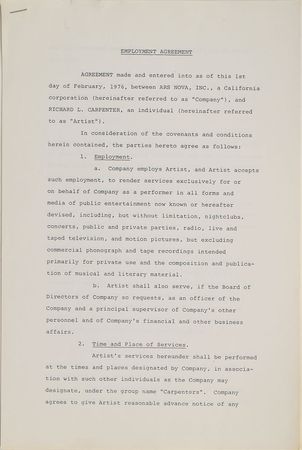 Lot #660 The Carpenters Signed Documents - Image 3