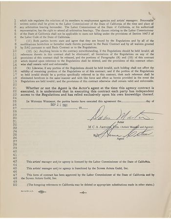 Lot #927 Joe Namath Signed Documents - Image 4