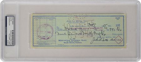 Lot #924 Jake LaMotta Checks - Image 1