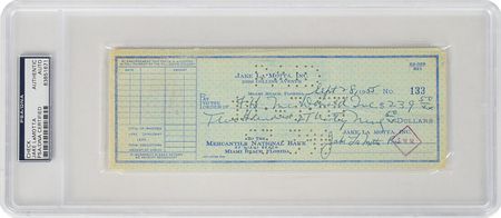 Lot #924 Jake LaMotta Checks - Image 2