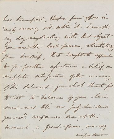 Lot #377 Benjamin Disraeli Handwritten Letter Signed - Image 2