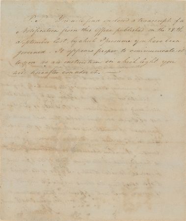 Lot #319 Alexander Hamilton Signed Letter - Image 2