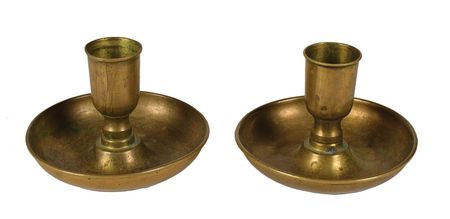 Lot #197 Mary Todd Lincoln: Mary Todd's personally-owned candlesticks - Image 1