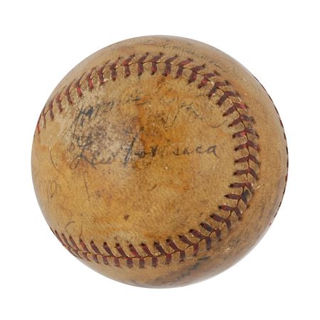 Lot #912 Babe Ruth: 1930s Hall of Famers Ruth, Cochrane, Simmons, and Collins - Image 3
