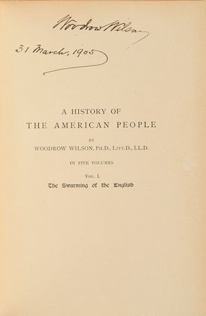 Lot #220 Woodrow Wilson Books - Image 1