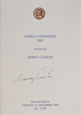 Lot #251 Jimmy Carter Program - Image 1
