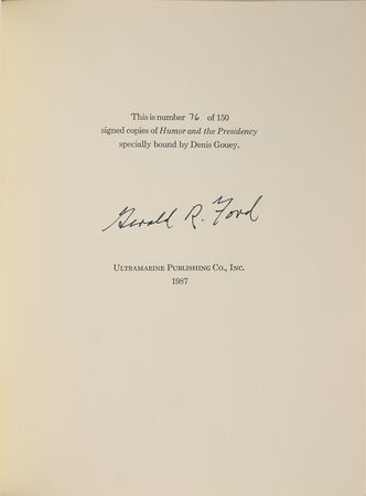 Lot #269 Gerald Ford Books - Image 1