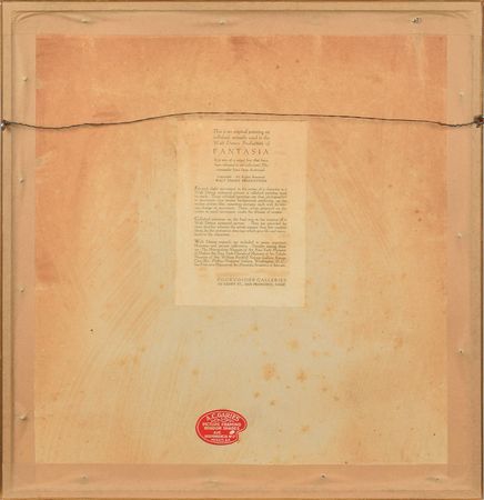 Lot #523 Walt Disney: Sought-after Fantasia Courvoisier set-up signed by Walt Disney - Image 2