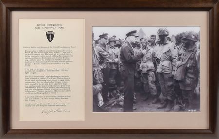 Lot #43 Dwight D. Eisenhower: Eisenhower's D-Day