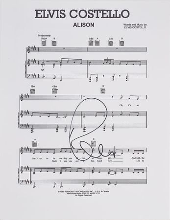 Lot #675 Elvis Costello Group Lot - Image 1
