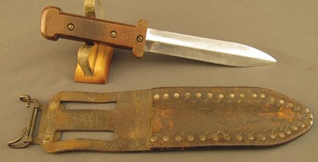 Lot #80 Theater-Made WWII Fighting Knife Knife - Image 8