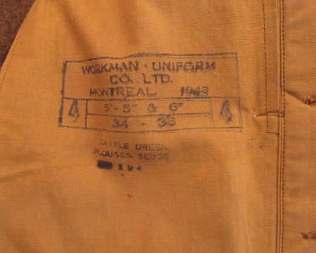 Lot #98  Canadian Battle Dress Tunic - Image 9