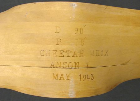 Lot #99 Avro Anson Cheetah Propeller Propeller - Image 11