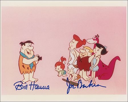Lot #529 Bill Hanna and Joe Barbera Signed Photographs - Image 1