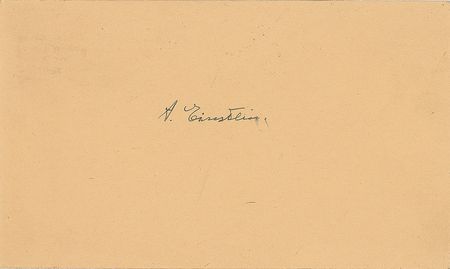 Lot #333 Albert Einstein Signature - Image 1