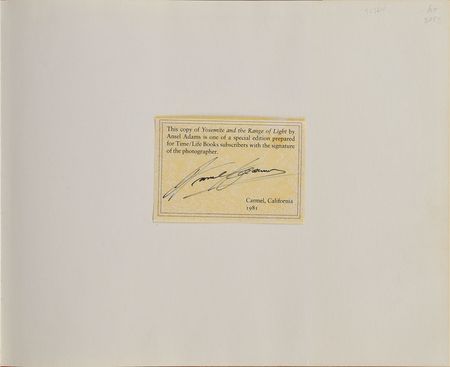 Lot #490 Ansel Adams - Image 1