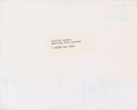 Lot #808 Marilyn Monroe Photograph - Image 2