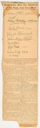 Lot #12 Third Reich: Hitler, Goebbels, Himmler, and more—pages from a Nazi leader's personal guest book - Image 9