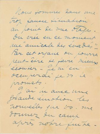Lot #427 Roland Garros: Having escaped from a POW camp in 1918, Garros pledges to aid his comrades-in-arms - Image 2