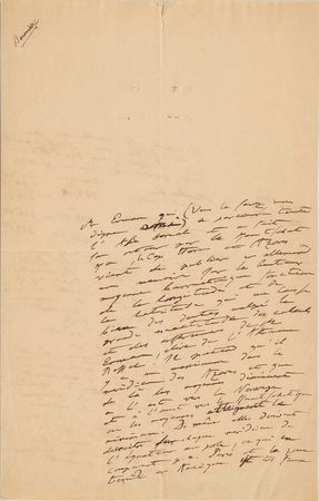 Lot #362 Alexander von Humboldt: A scientific letter from Humboldt to Freycinet - Image 1