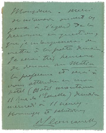 Lot #713 Ruggero Leoncavallo - Image 1