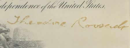 Lot #215 Theodore Roosevelt Signed Document - Image 2