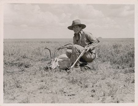 Lot #552 Ernest Hemingway: Annotated photo from Hemingway's Serengeti hunt - Image 2