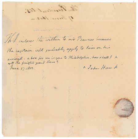 Lot #176 Thomas Jefferson: Sought-after presidential note from 