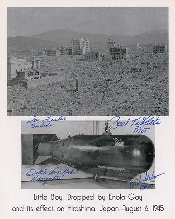 Lot #110 Enola Gay Signed Photograph