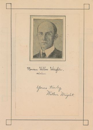 Lot #440 Wilbur Wright: The rare Wright Brother in France - Image 1
